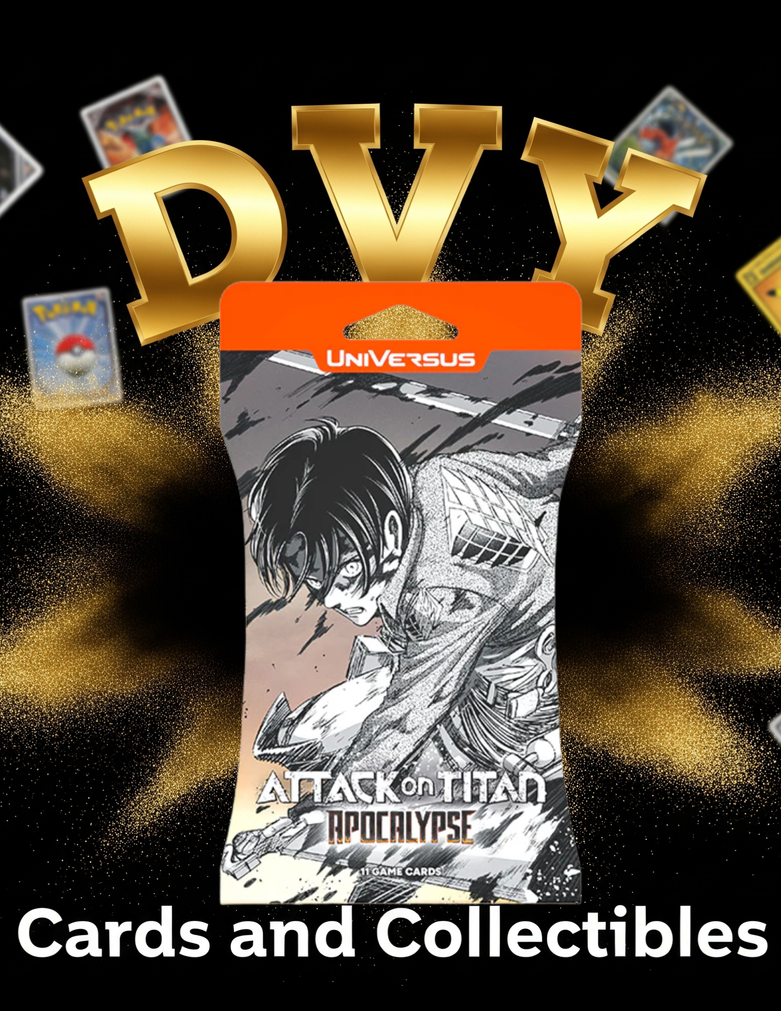 Universus Attack On Titan Apocalypse Sleeved Booster Pack | DVY Cards and Collectibles Universus Attack On Titan Apocalypse Sleeved Booster Pack | DVY Cards and Collectibles