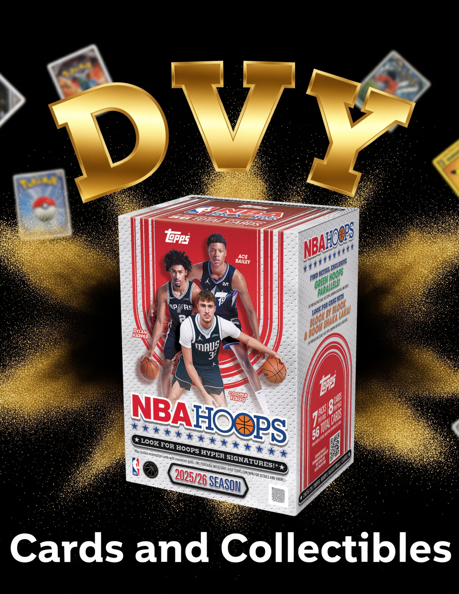 2025-26 Topps NBA Hoops Basketball Hobby Box | DVY Cards and